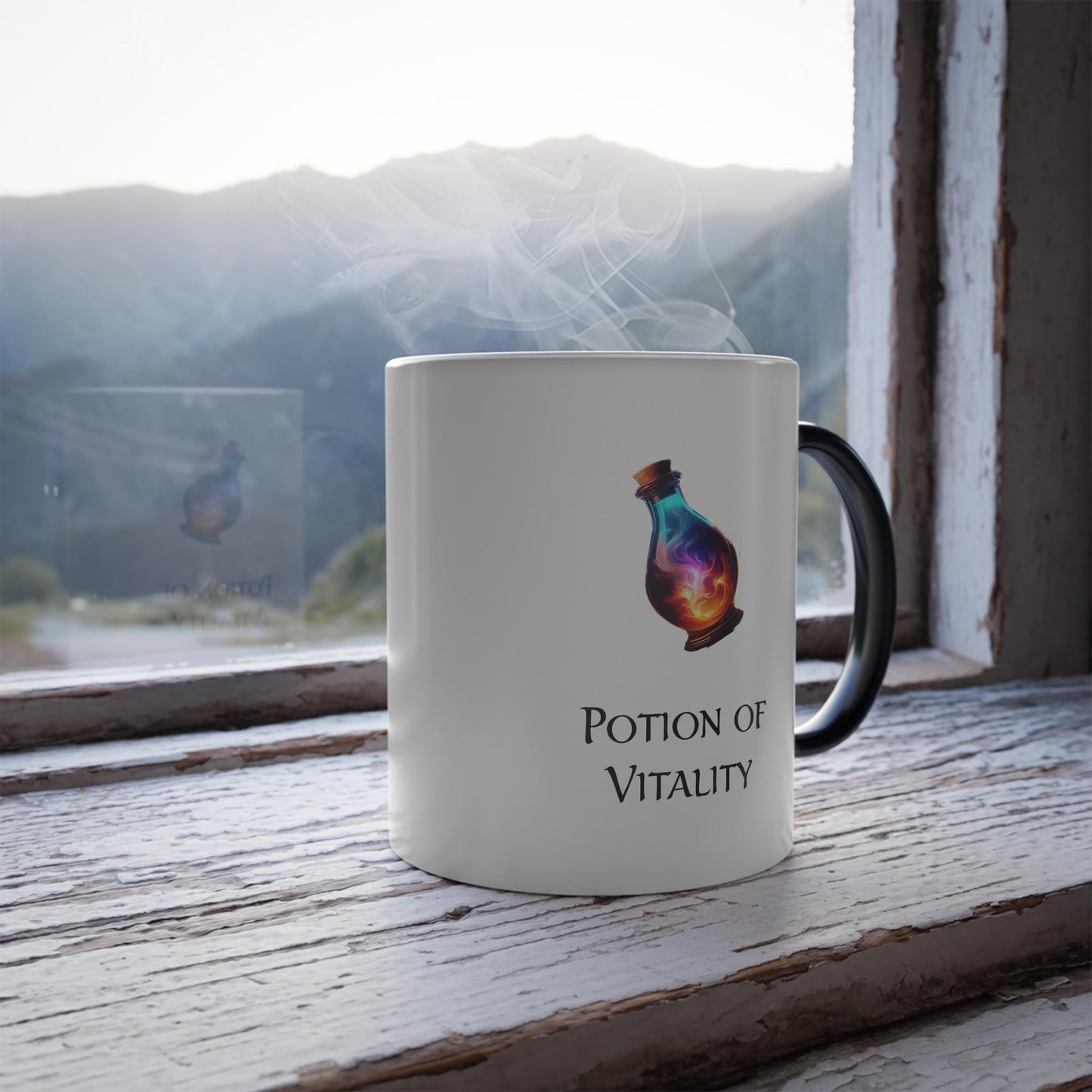 Potion of Vitality Color-Changing Mug - DnD Inspired Coffee Cup 11oz, Ideal for coffee lovers, Dungeons & Dragons RPG Players and DM's alike