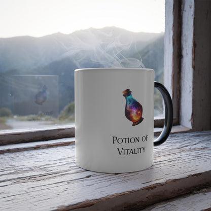 Potion of Vitality Color-Changing Mug - DnD Inspired Coffee Cup 11oz, Ideal for coffee lovers, Dungeons & Dragons RPG Players and DM's alike
