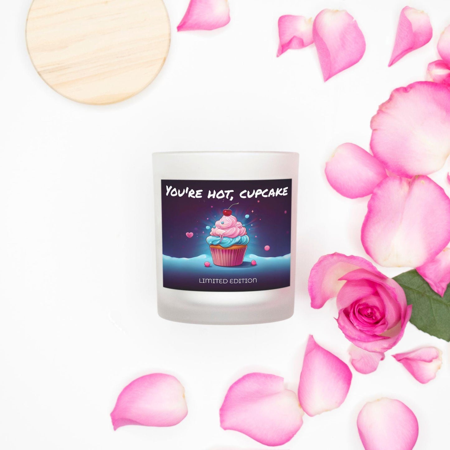 You're Hot, Cupcake Scented Candle 11oz *LIMITED EDITION* Strawberry Shortcake Scent -Arcane Inspired - Ignite the passion of Vi and Caitlyn