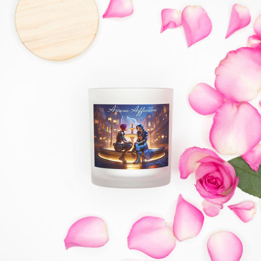 Vi and Caitlyn Romance 11oz Rosewater Scented Candle, Arcane Affection - Vi Caitlyn Valentines, Arcane Anniversary, Arcane LoL Fandom Gift