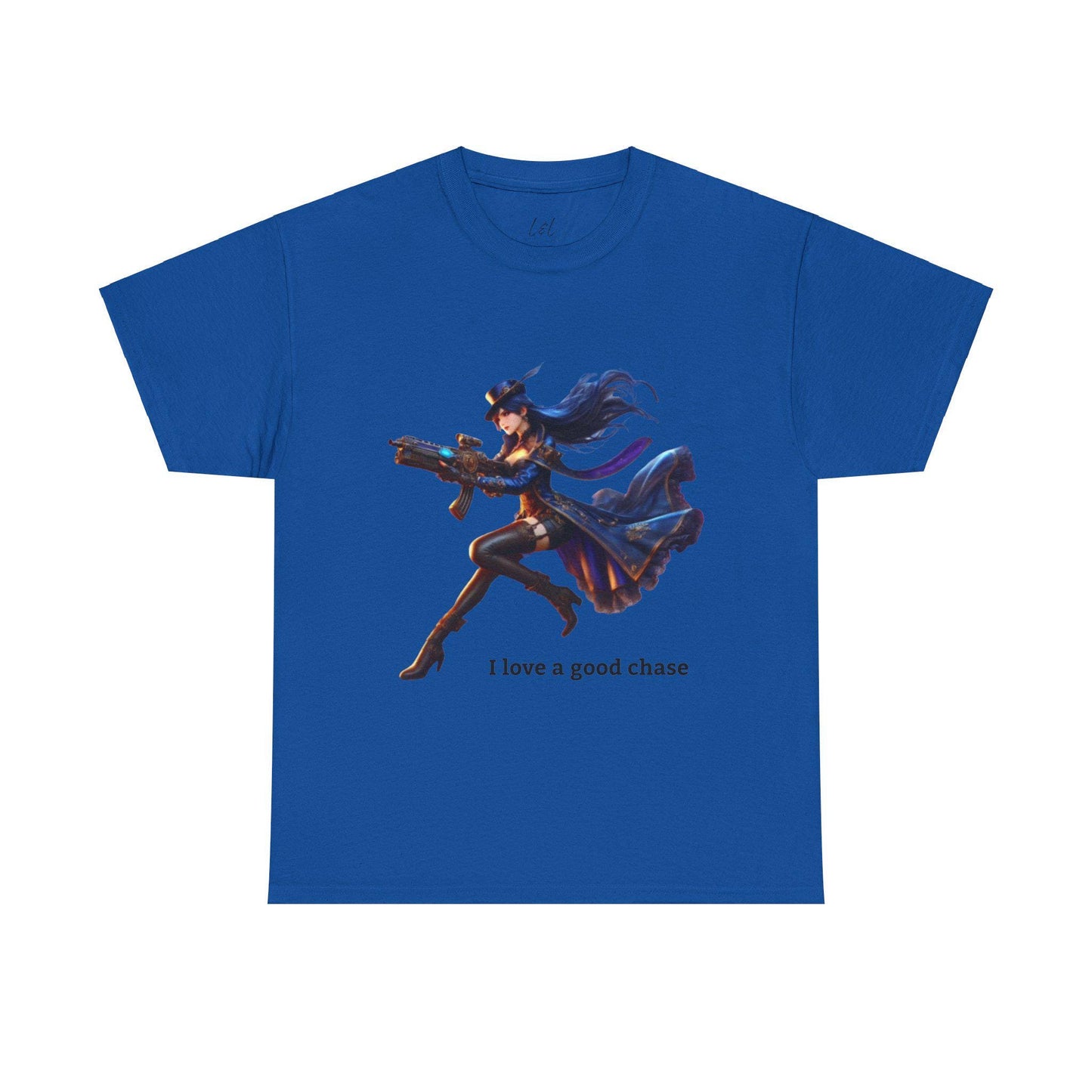 Arcane, Caitlyn T-Shirt "I love a good chase" - League of Legends Champion Inspired Gamer T-Shirt, Gamer Apparel XXS-5XL