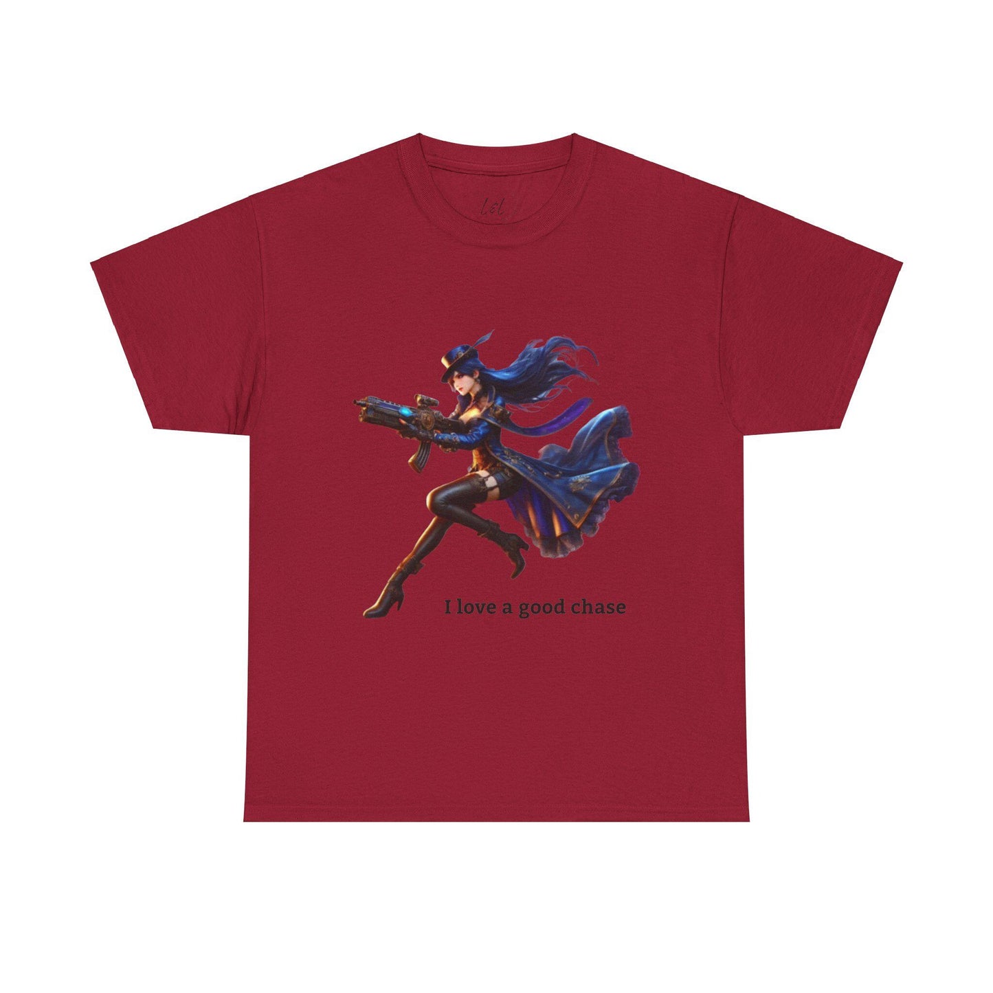 Arcane, Caitlyn T-Shirt "I love a good chase" - League of Legends Champion Inspired Gamer T-Shirt, Gamer Apparel XXS-5XL