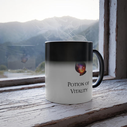 Potion of Vitality Color-Changing Mug - DnD Inspired Coffee Cup 11oz, Ideal for coffee lovers, Dungeons & Dragons RPG Players and DM's alike