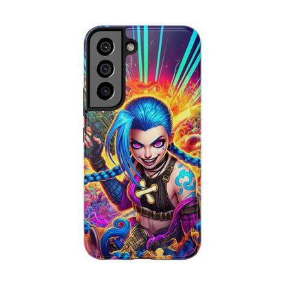 Arcane Chaos, Jinx Edition Phone Case - Arcane/League of Legends Inspired Tough Case for iPhone and Samsung Galaxy - Arcane LOL Champion Art