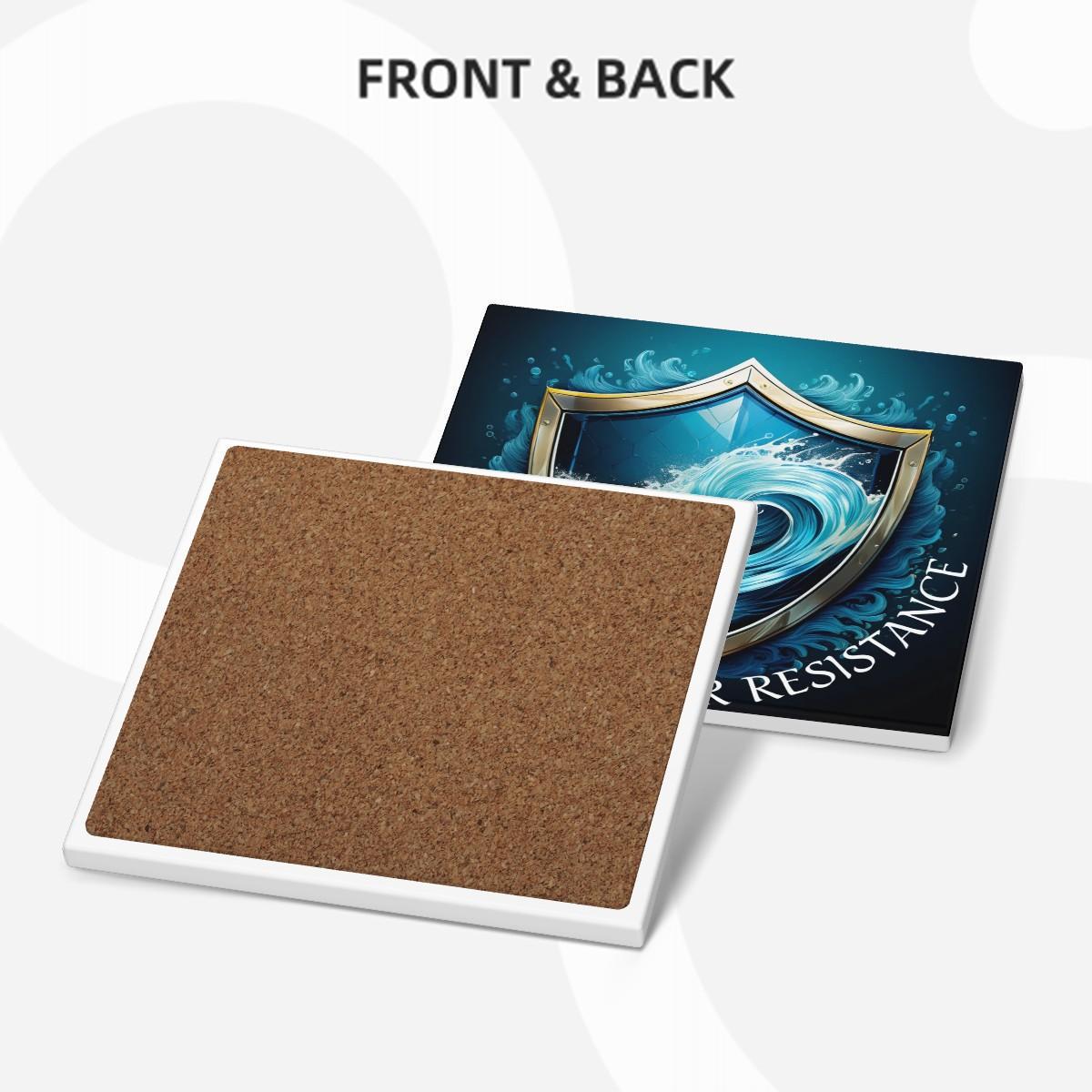 D&D Magic Item, Shield of Water Resistance DND Coasters, Absorbing Ceramic, Dungeon Master Gift, dnd Housewarming, DM Home Decor, Game Room