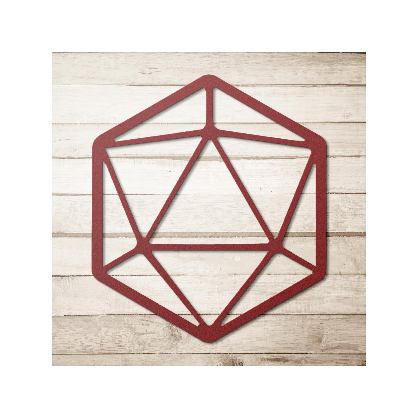 D20 Metal Wall Sign
