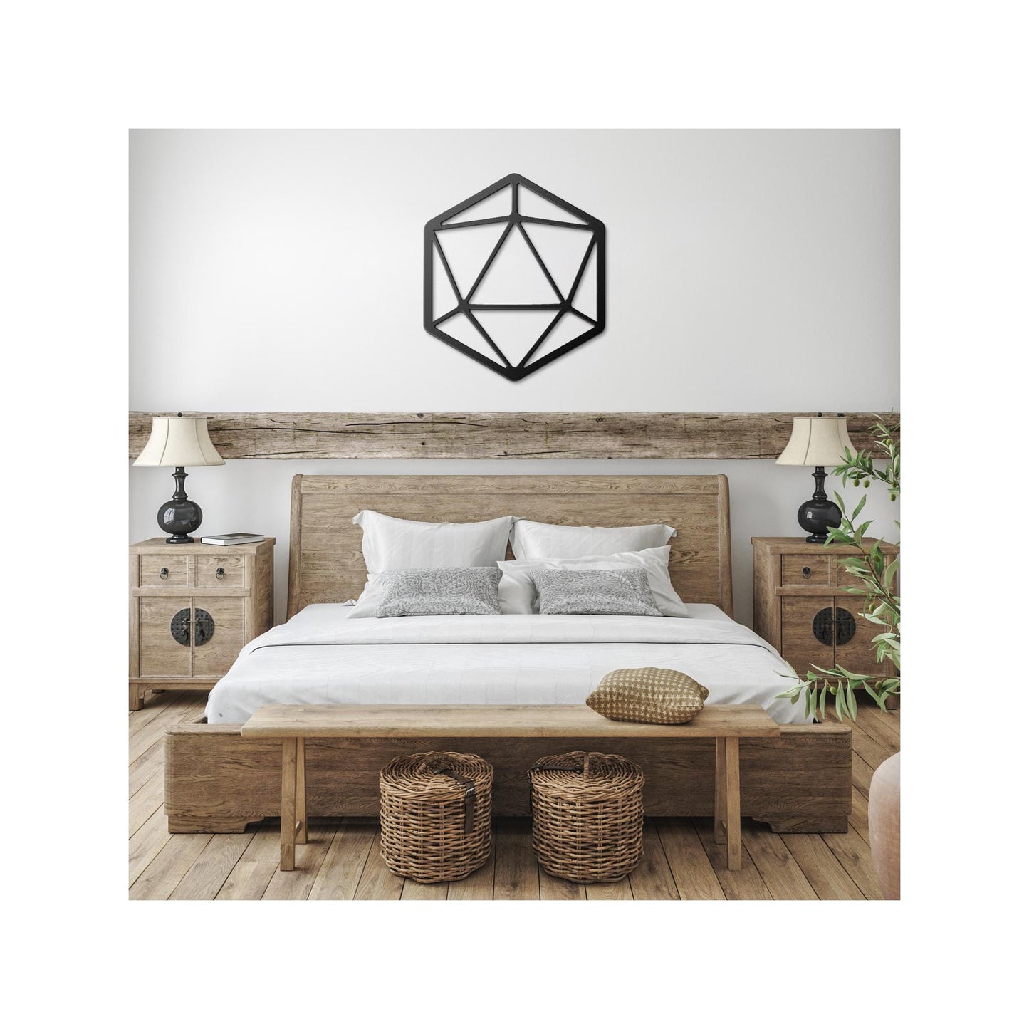 D20 Metal Wall Sign