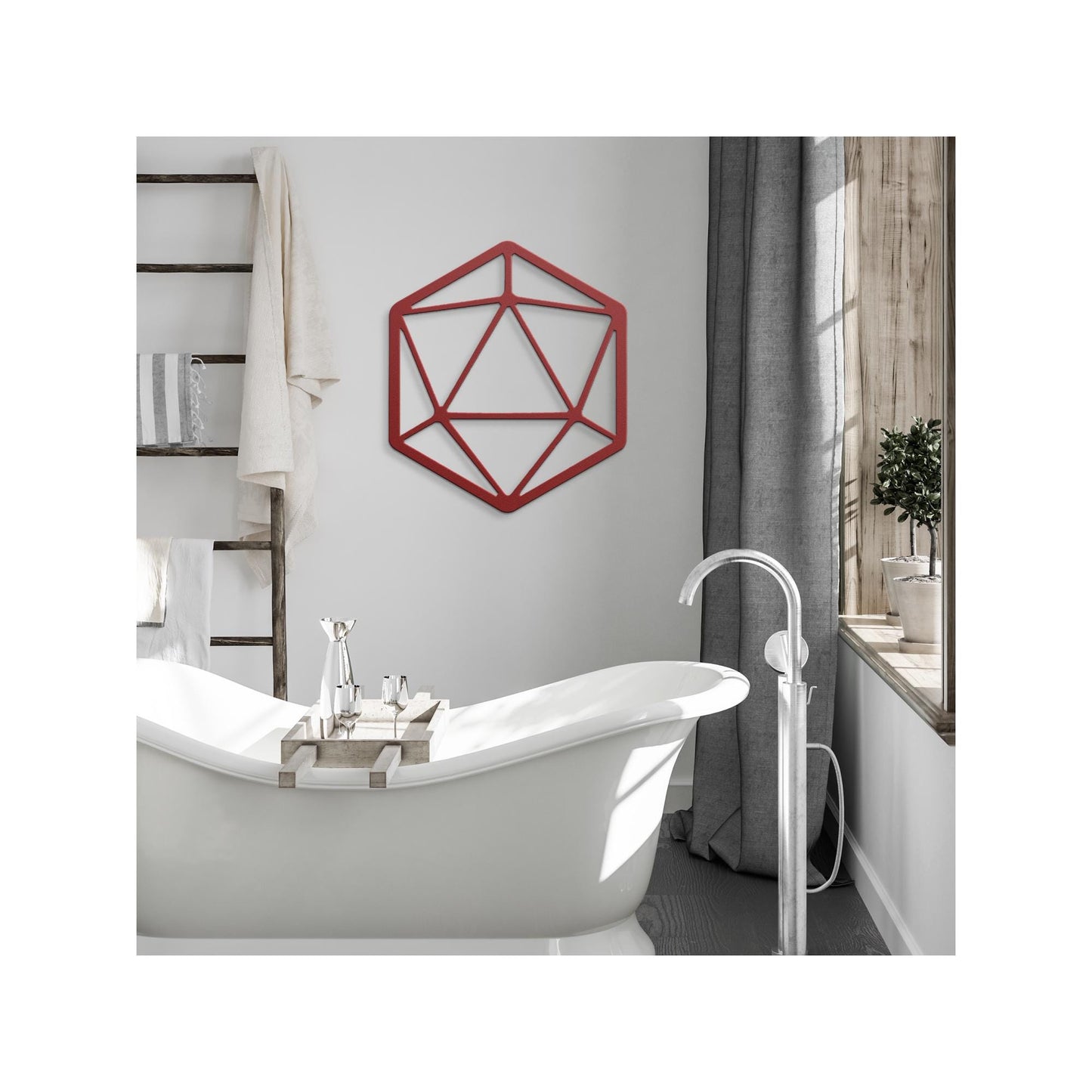 D20 Metal Wall Sign