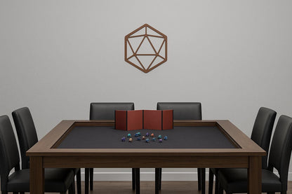 D20 Metal Wall Art, Modern Minimalist Gaming Room Accent, Industrial Dungeons & Dragons Game Night Decor, Gift for Players or Dungeon Master