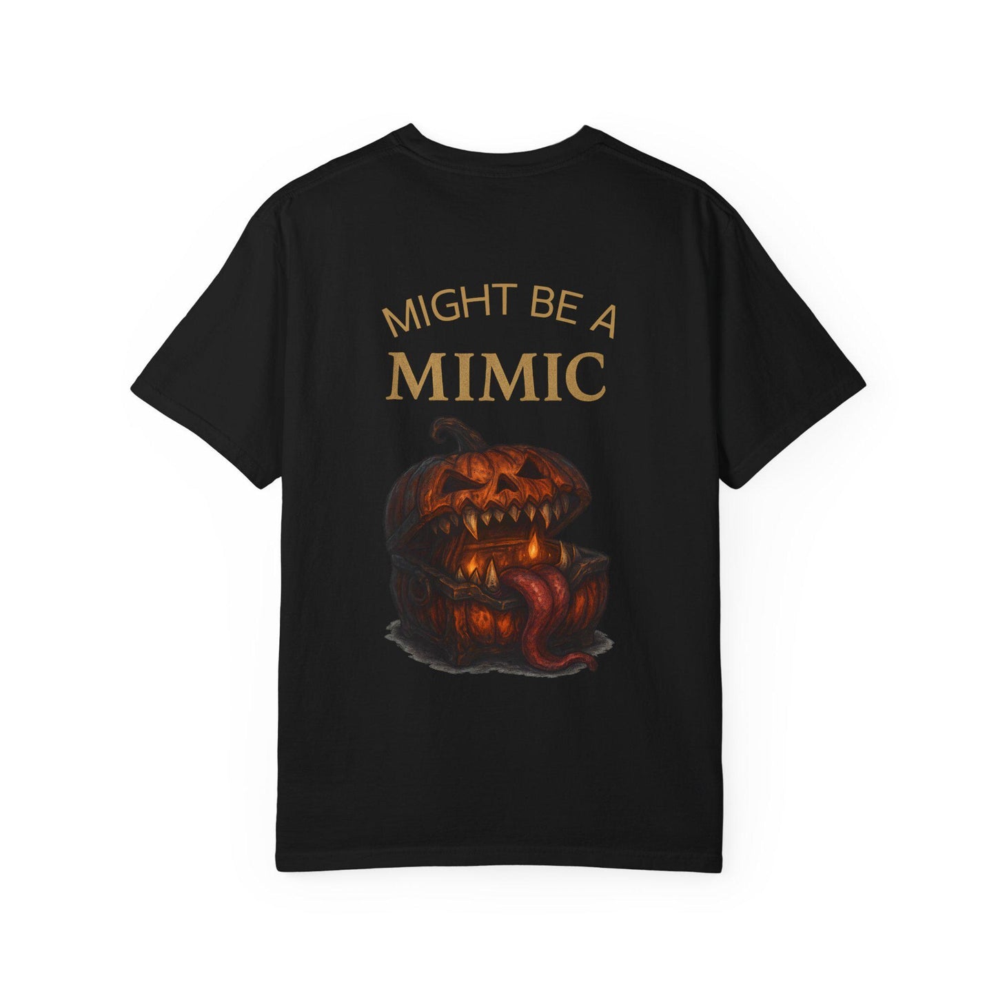Halloween D&D T-shirt, Pumpkin Mimic Graphic Tee, DM Humor, Unisex Comfort Colors Shirt, DND Halloween Shirt, Halloween Campaign Apparel