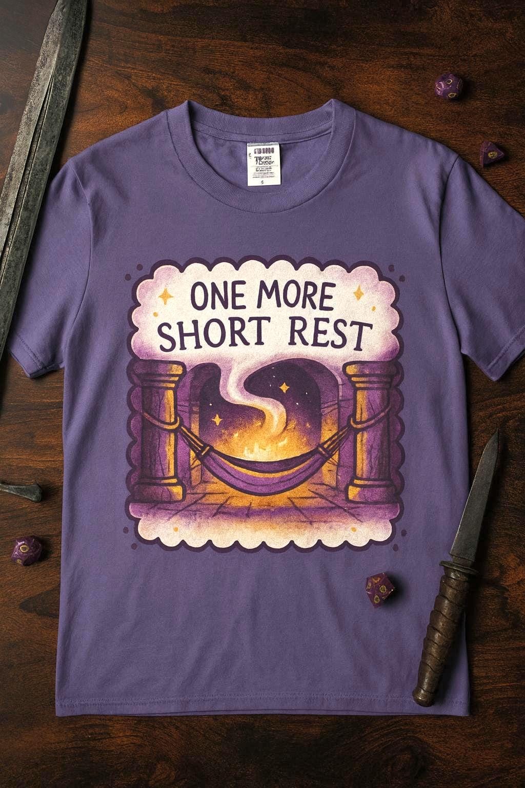 Resting in Dungeon D&D Shirt Funny Dungeons and Dragons Graphic, DND DM Campaign T-shirt, Dungeon Master Gift, Player Apparel, Lazy Sunday