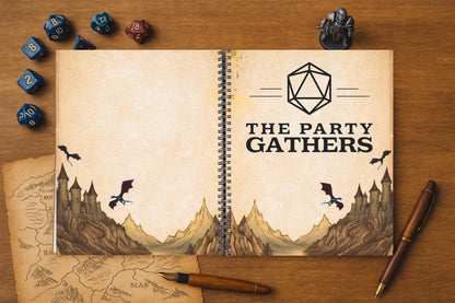 Dungeon Master Campaign Notebook, Vintage DND Diary Dungeons & Dragons Hardcover Planner 2026-2027, DND Calendar Vintage DM Tools Journal