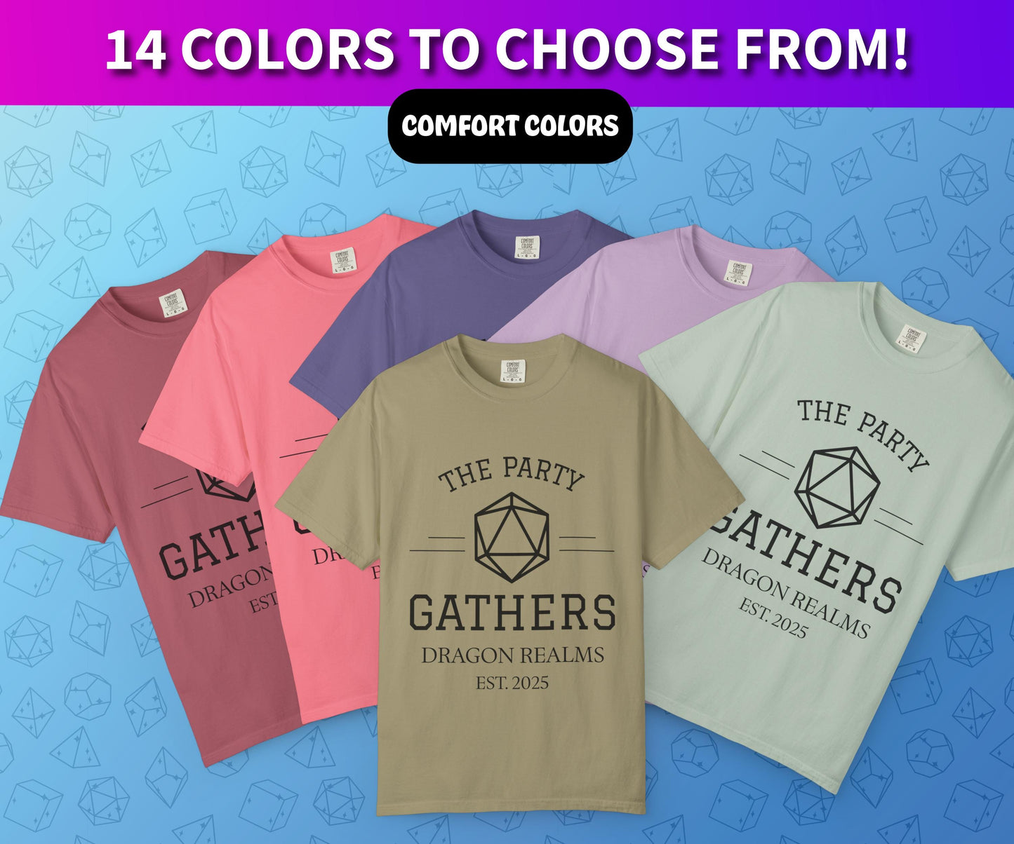 Custom D&D T-Shirt, Session Zero Shirt, Dungeon Master Top, D20 DND Party Campaign Shirt, Personalized Dungeons and Dragons Squad Gift