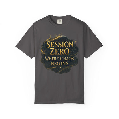 Custom D&D T-Shirt, Session Zero Shirt, Dungeon Master Top, D20 DND Party Campaign Shirt, Personalized Dungeons and Dragons Player Gift