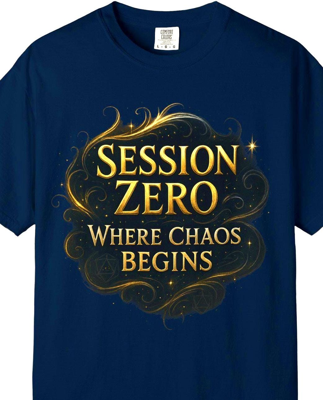Custom D&D T-Shirt, Session Zero Shirt, Dungeon Master Top, D20 DND Party Campaign Shirt, Personalized Dungeons and Dragons Player Gift