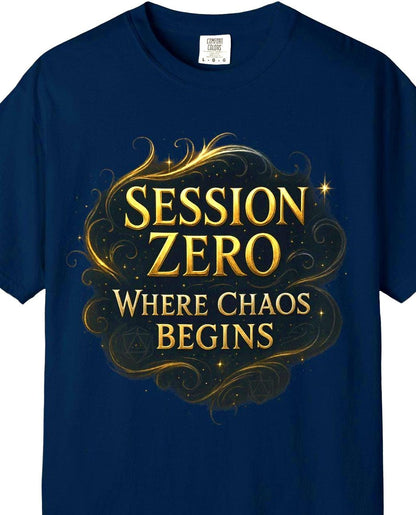 Custom D&D T-Shirt, Session Zero Shirt, Dungeon Master Top, D20 DND Party Campaign Shirt, Personalized Dungeons and Dragons Player Gift