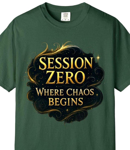 Custom D&D T-Shirt, Session Zero Shirt, Dungeon Master Top, D20 DND Party Campaign Shirt, Personalized Dungeons and Dragons Player Gift