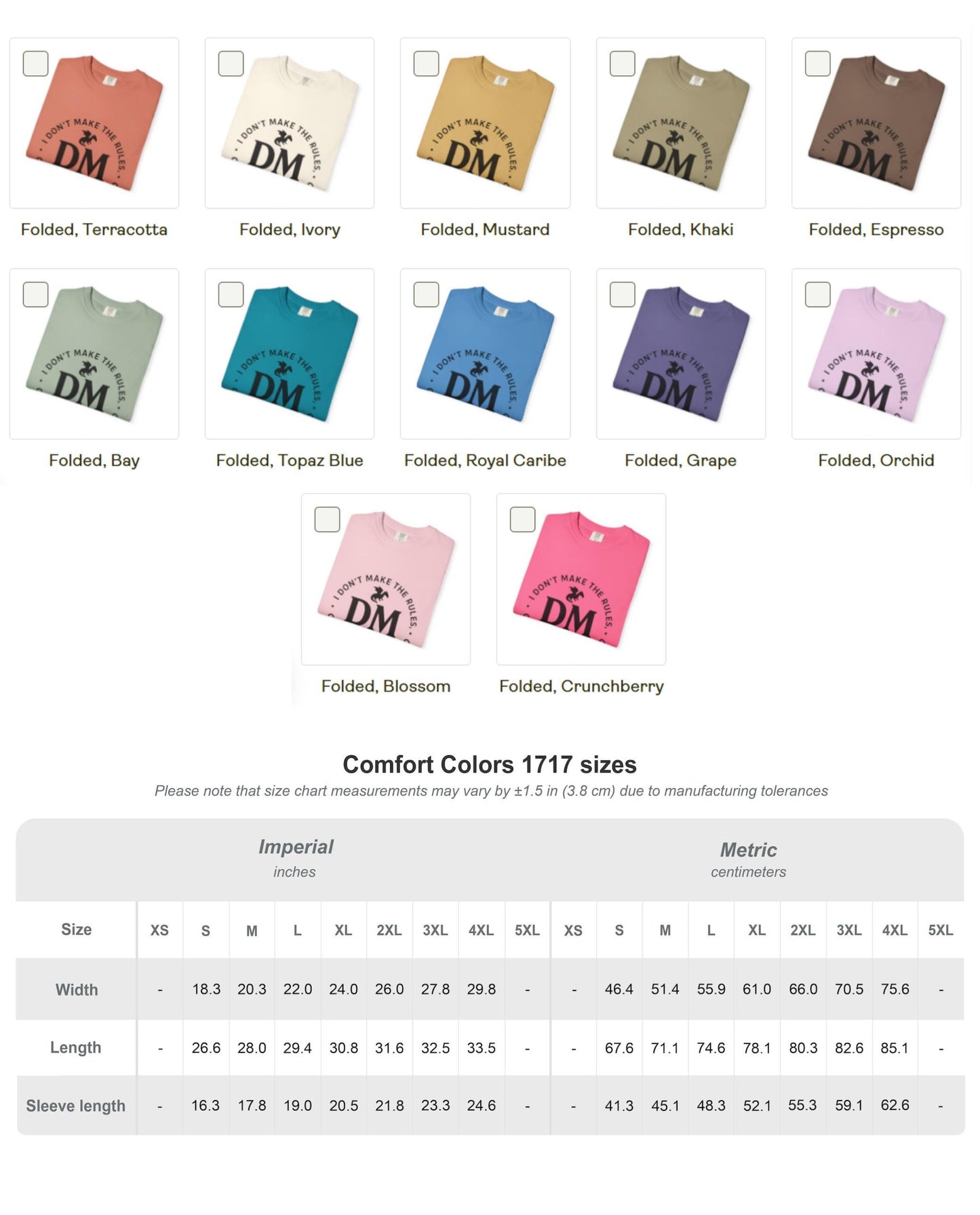 Dungeon Master Crest T-shirt, I don't make the rules, oh wait yes I do, Fantasy DM Shirt, Regal D20 D12 Dice Tee, Unisex Garment-Dyed Top,