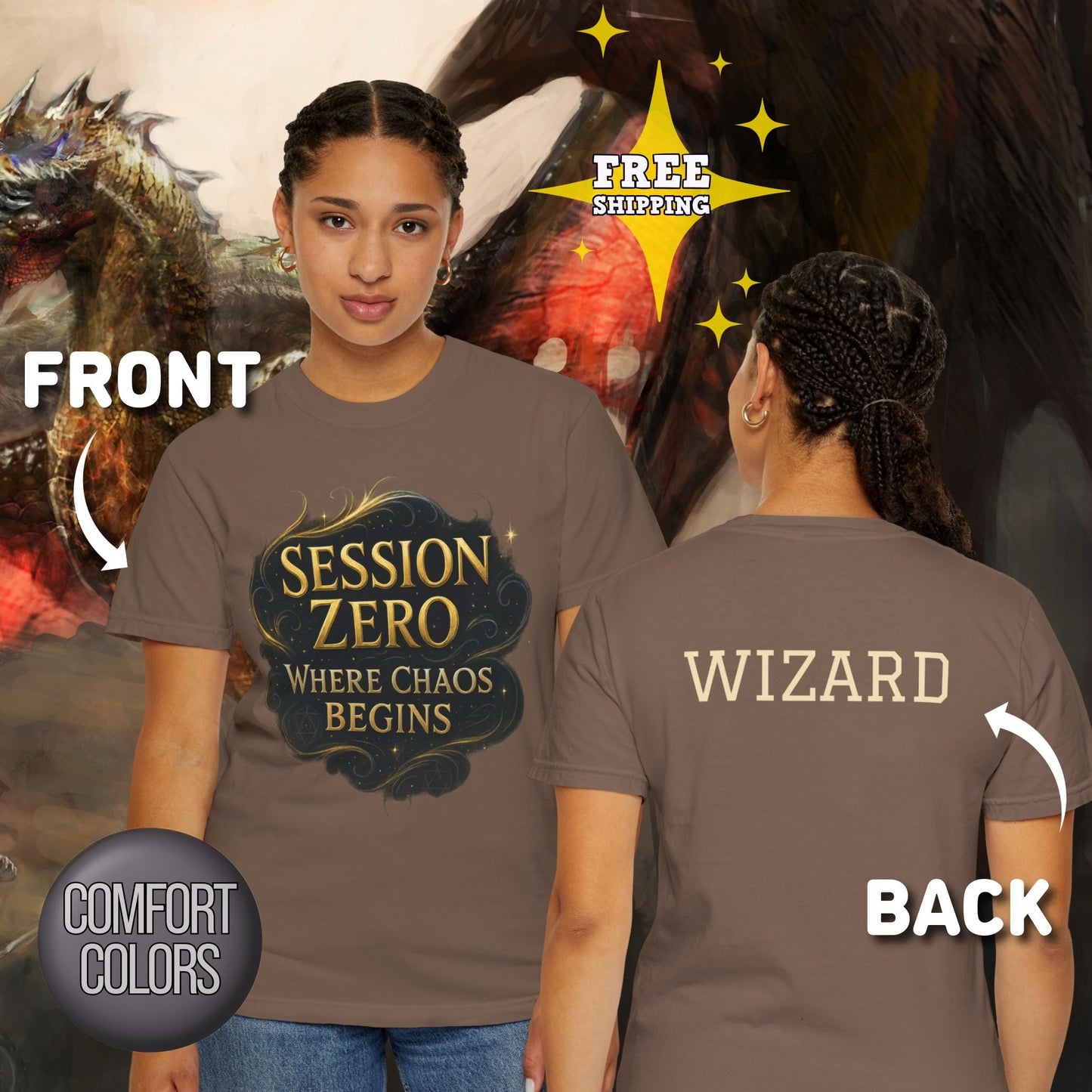 Custom D&D T-Shirt, Session Zero Shirt, Dungeon Master Top, D20 DND Party Campaign Shirt, Personalized Dungeons and Dragons Player Gift