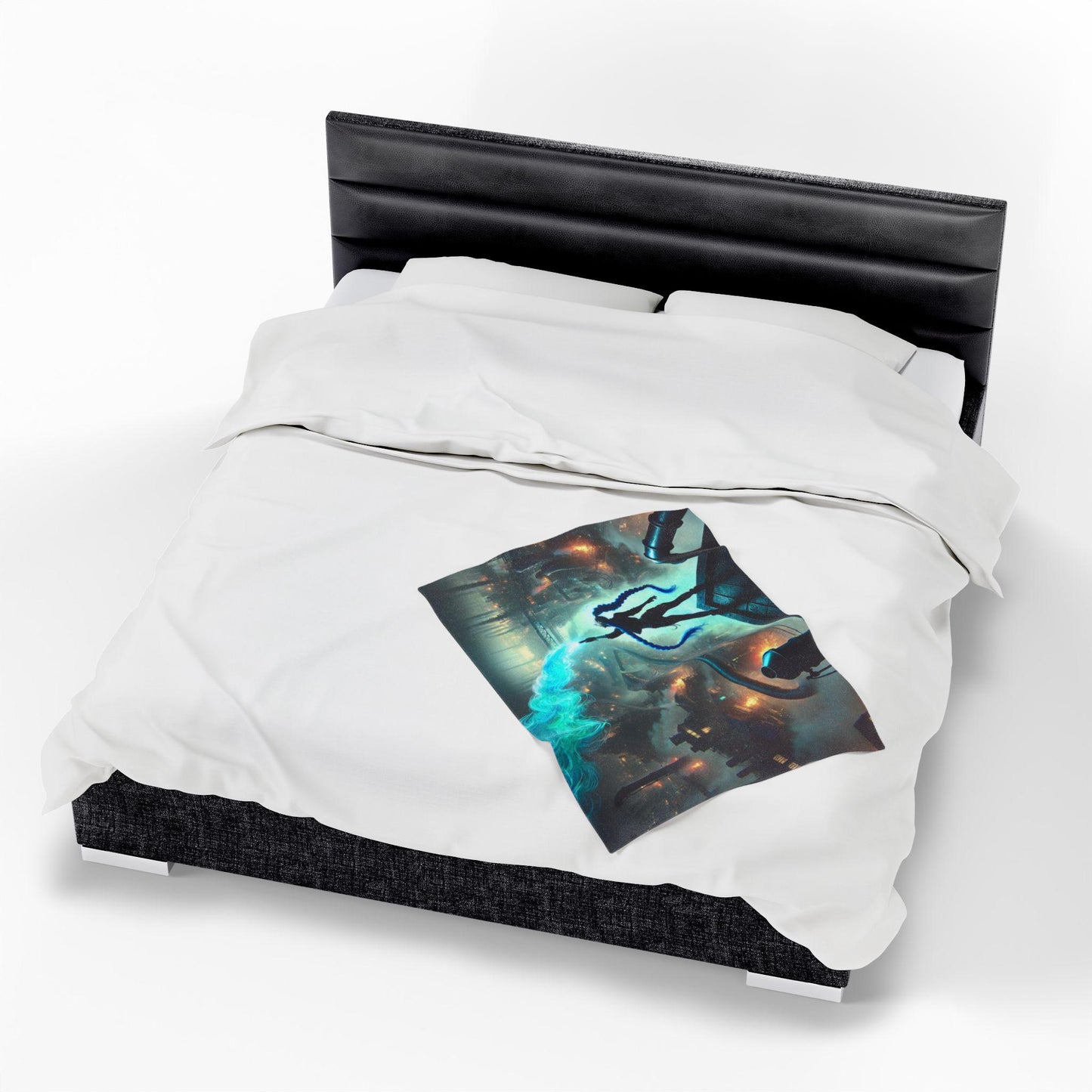 Arcane Are We Still Sisters Blanket, Jinx and Vi Arcane Inspired Bedding Dark Edgy Bedroom Decor Velveteen Plush Throw Blanket, Sister Gift