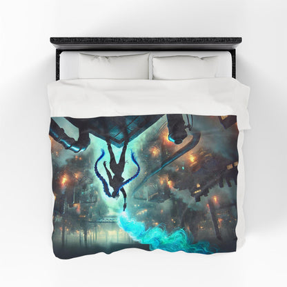 Arcane Are We Still Sisters Blanket, Jinx and Vi Arcane Inspired Bedding Dark Edgy Bedroom Decor Velveteen Plush Throw Blanket, Sister Gift