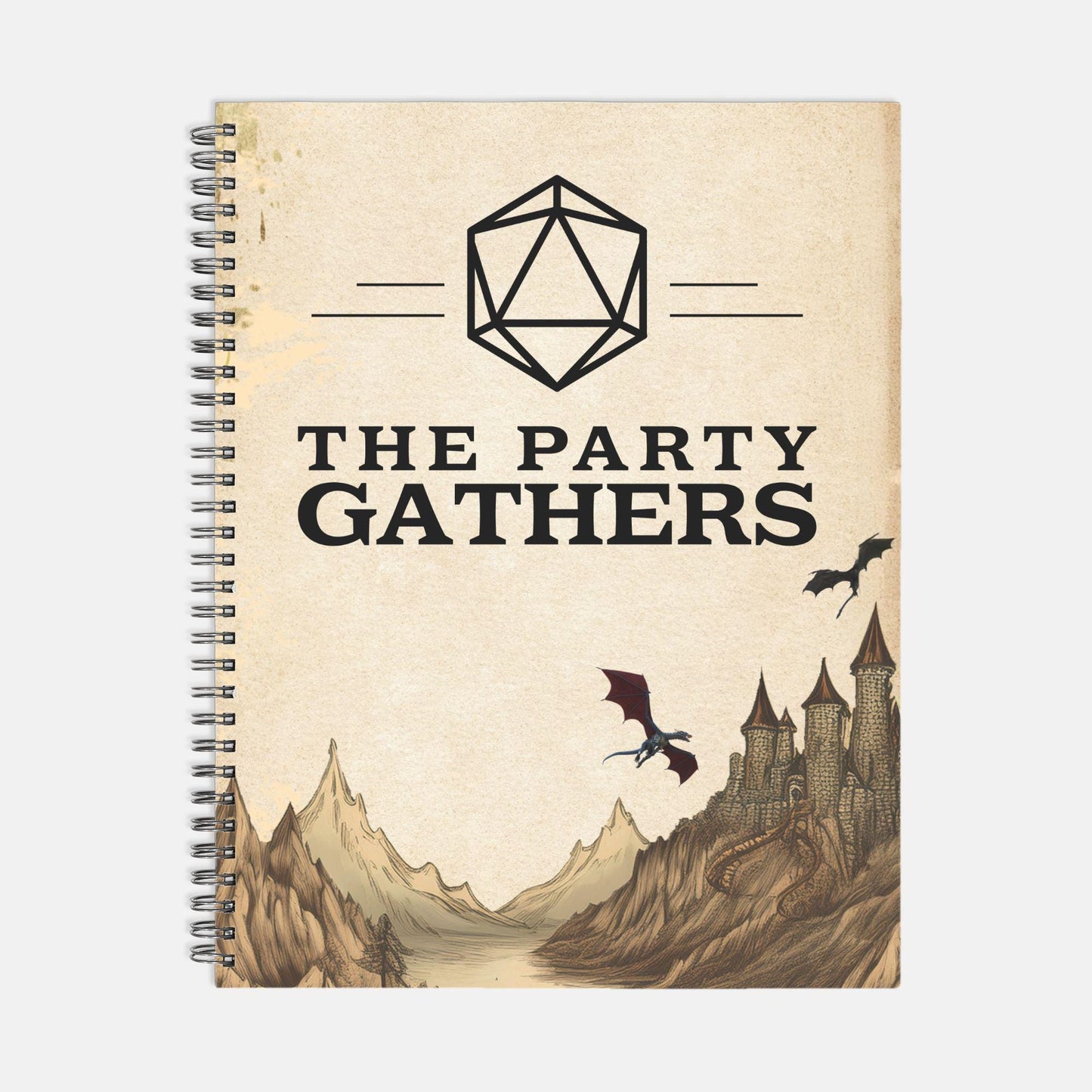 Dungeon Master Campaign Notebook, Vintage DND Diary Dungeons & Dragons Hardcover Planner 2026-2027, DND Calendar Vintage DM Tools Journal