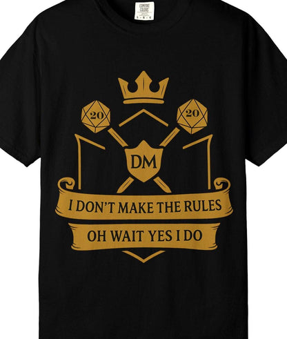 Dungeon Master Crest T-shirt, DND Graphic Tee, Unisex Shirt, Roleplaying Game Apparel, Geek Gift, Gamer Clothing