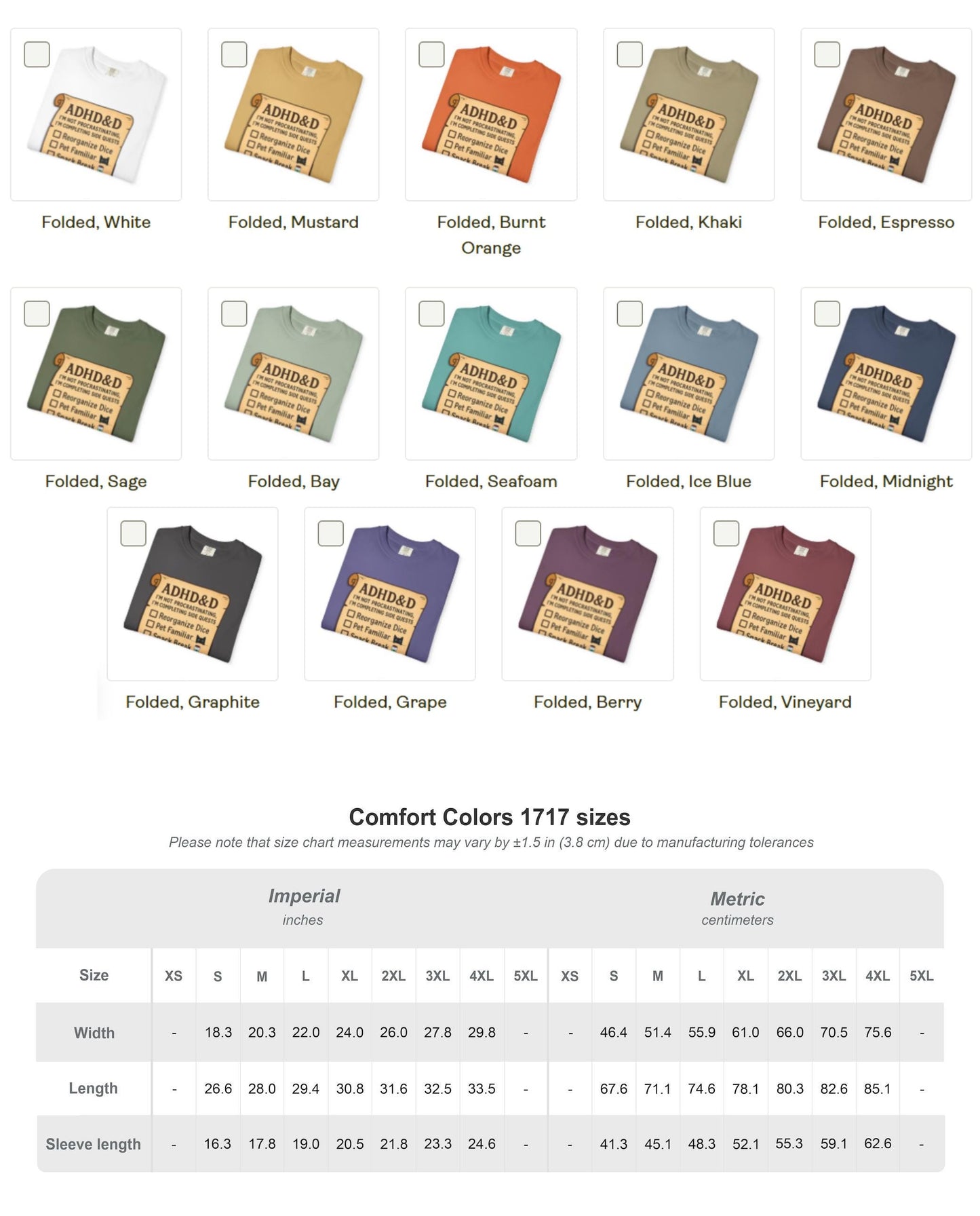 ADHD&D Roll for Concentration Shirt, Distraction Checklist, ADHD Side Quests Graphic Tee, D20 Nat 1 T-Shirt Dungeons and Dragons Gift