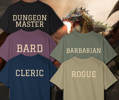 Custom D&D T-Shirt, Session Zero Shirt, Dungeon Master Top, D20 DND Party Campaign Shirt, Personalized Dungeons and Dragons Player Gift