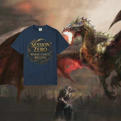Custom D&D T-Shirt, Session Zero Shirt, Dungeon Master Top, D20 DND Party Campaign Shirt, Personalized Dungeons and Dragons Player Gift